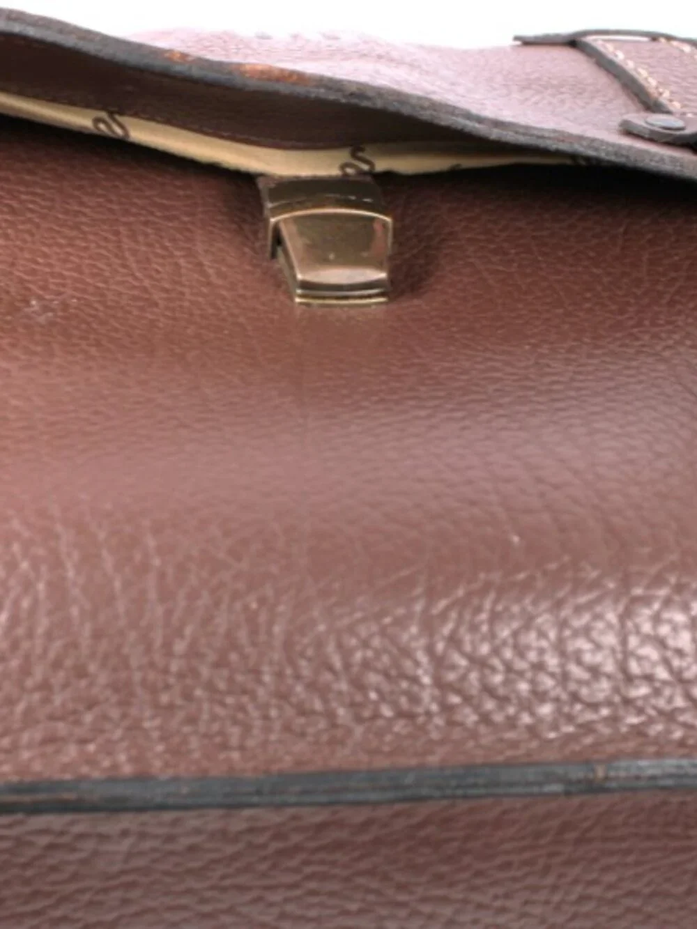 King Ranch Leather Messenger Briefcase Laptop Bag Brown Crossbody Satchel